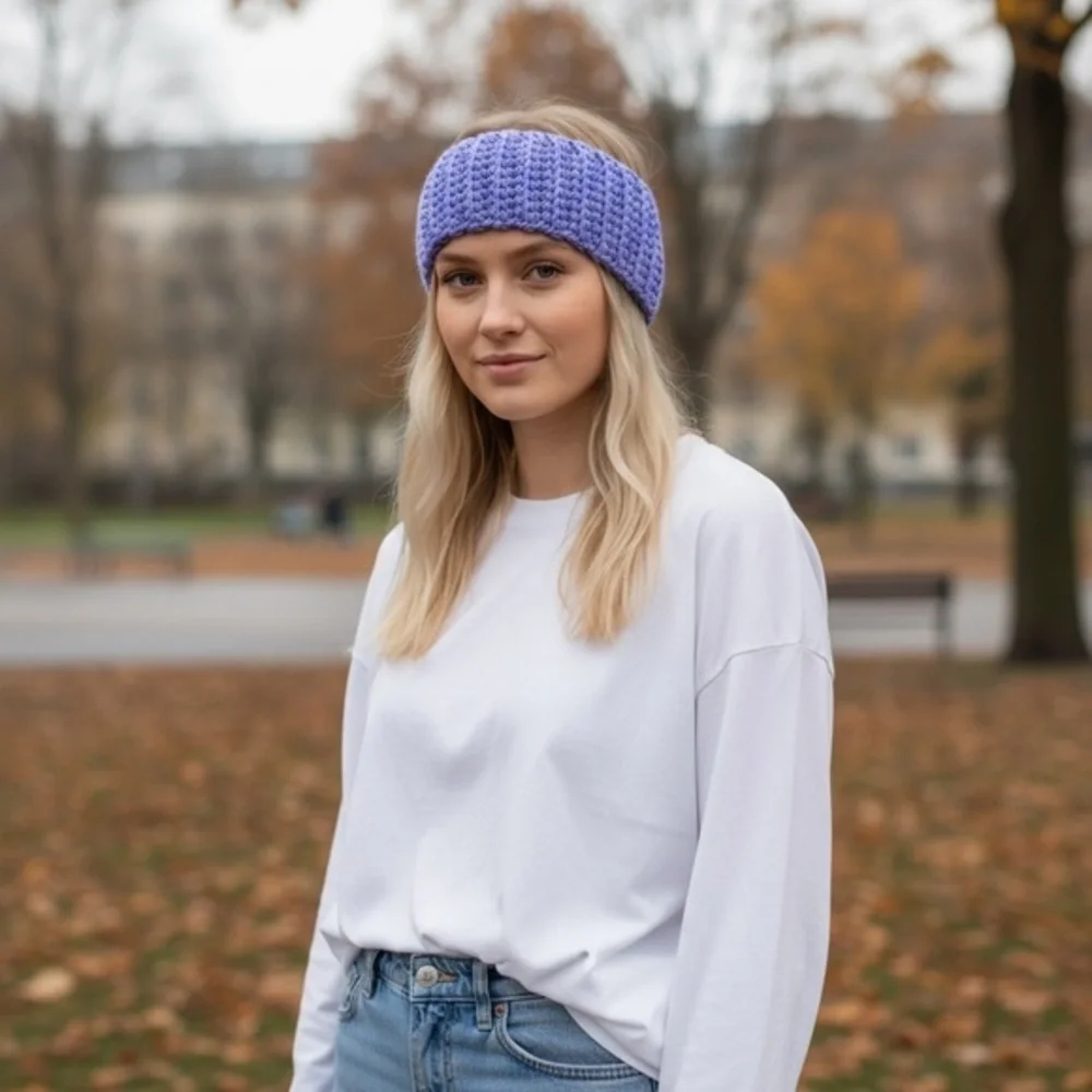 Purple Knit Headband